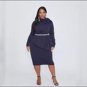 New Elegant Bow Dress w/o Belt